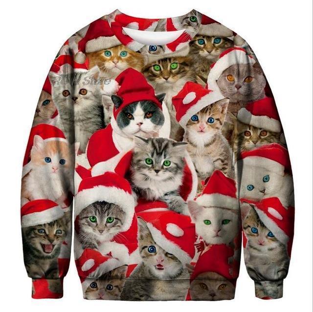 Cats Christmas Ugly Sweaters