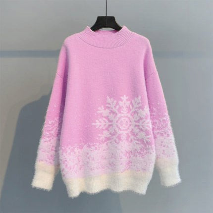 Ugly Christmas Knitted Women's Sweater Top