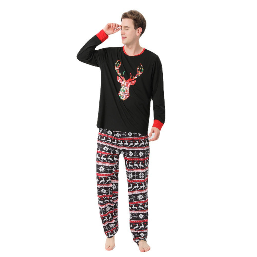 Long-sleeved Family Set Christmas Pajamas