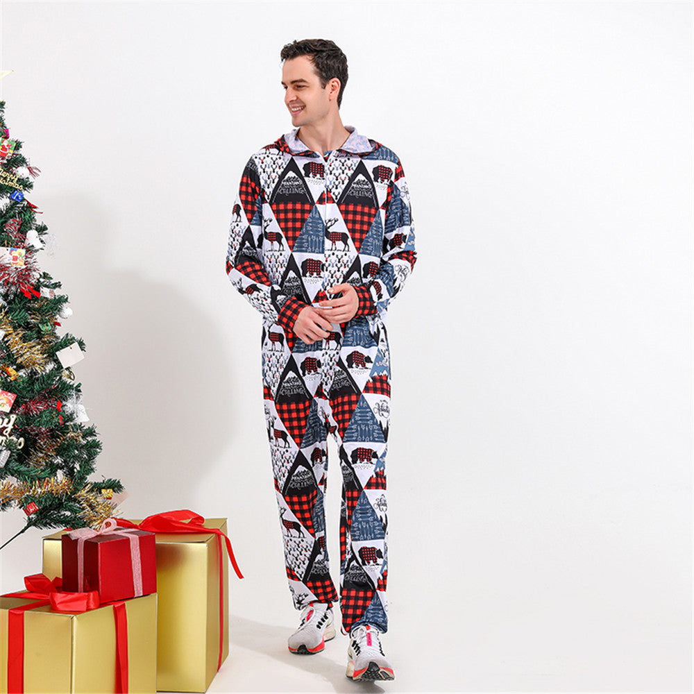 Red and White Family Christmas Pajama Set