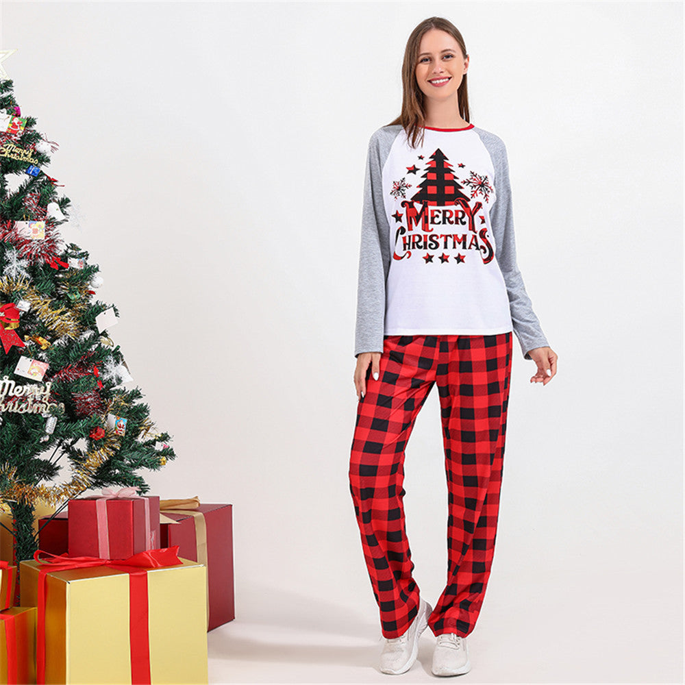 Fashion Family Christmas Print Pajama Set