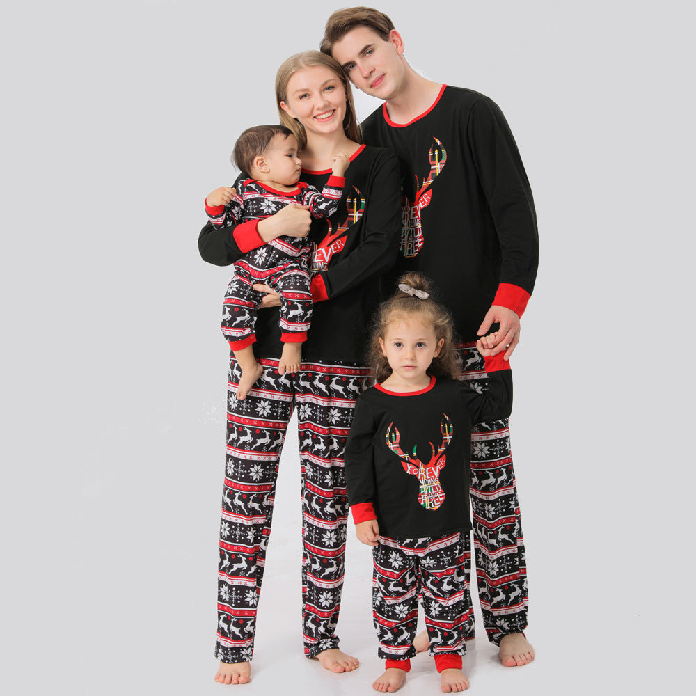 Long-sleeved Family Set Christmas Pajamas