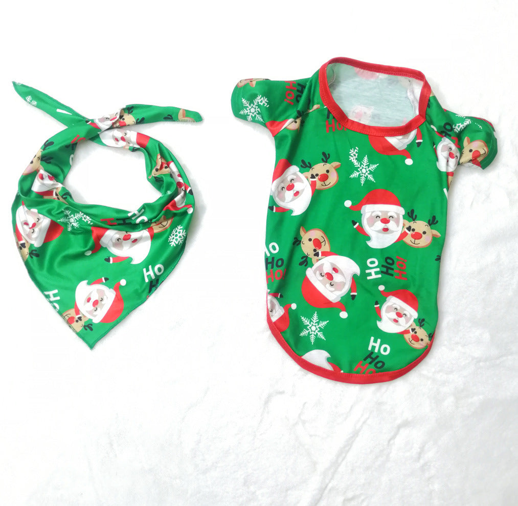 Family Matching Christmas Pajamas Sets with Santa Claus Printed Top